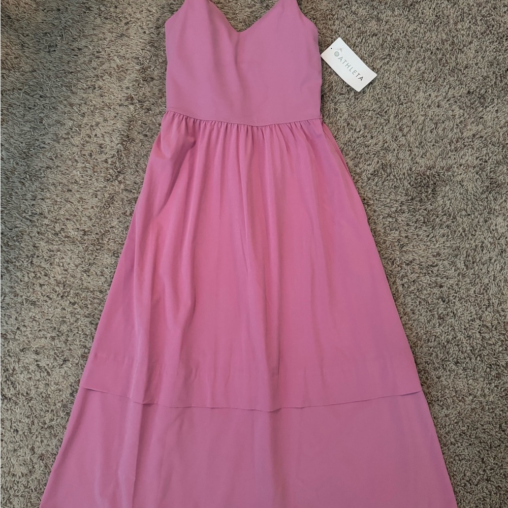 Athleta V-neck hybrid Pink Dress